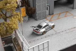 Star Model 1:64 Rauh-Welt Widebody RWB993 High Wing Silver/Black Limited999 Die-Cast Car Models Gifts
