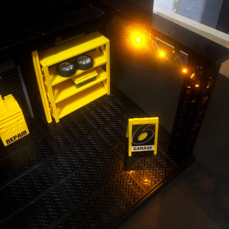 Boîte de rangement décorative pour modèle de garage simulé, voiture inoler RC 1:24, parking modèle Traxxas, atelier d'entretien d'usine