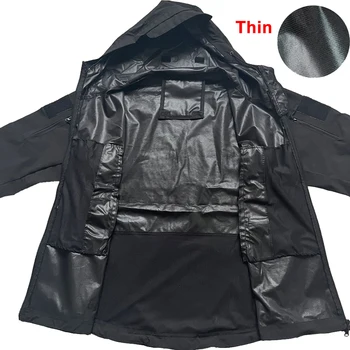 Military Shark Skin Soft Shell Jackets Men Tactical Windproof Waterproof jacket men Army Combat Jackets Mens Hooded Bomber Coats 6 Military Shark Skin Soft Shell Jackets Men Tactical Windproof Waterproof jacket men Army Combat Jackets Mens Hooded Bomber Coats 6
