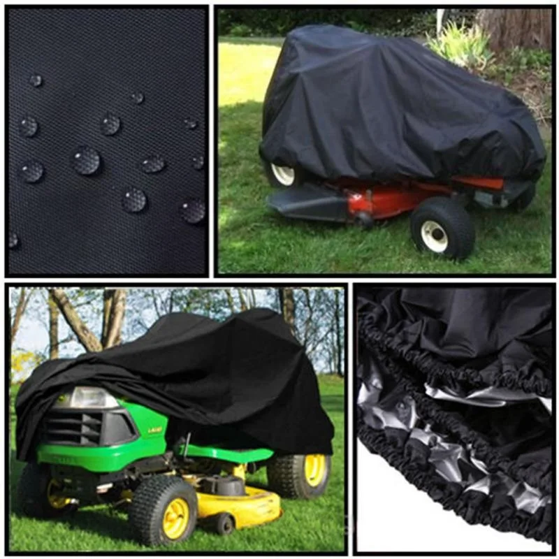 210D Oxford Cloth Lawn Mower Cover UV Protection Snow Blower Dust Cover Outdoor Garden Sunscreen Tractor Protection Covers