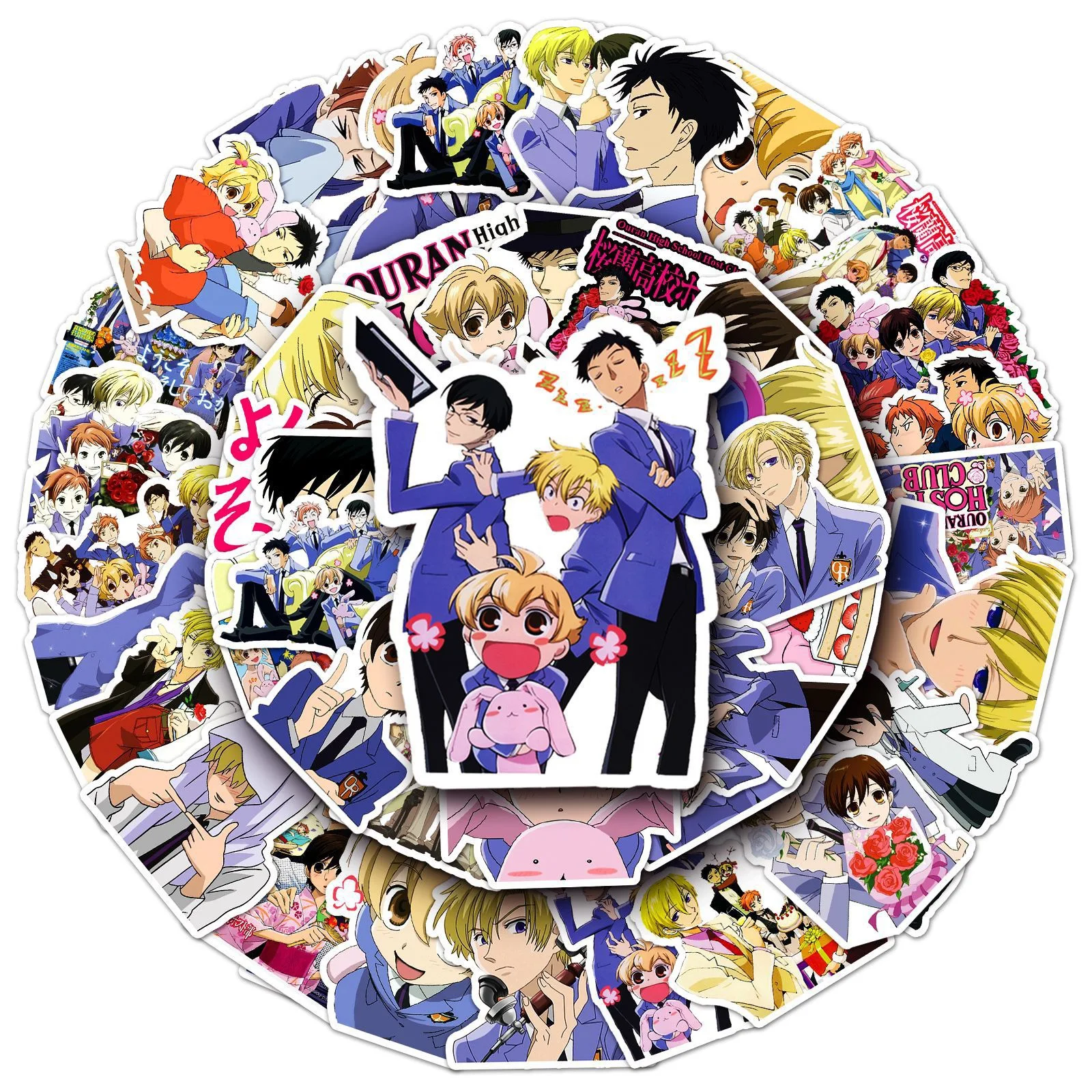 50PCS Ouran 고등학교 호스트 클럽 스티커 캠퍼 - Aqua Sports Club 리뷰 및 가격