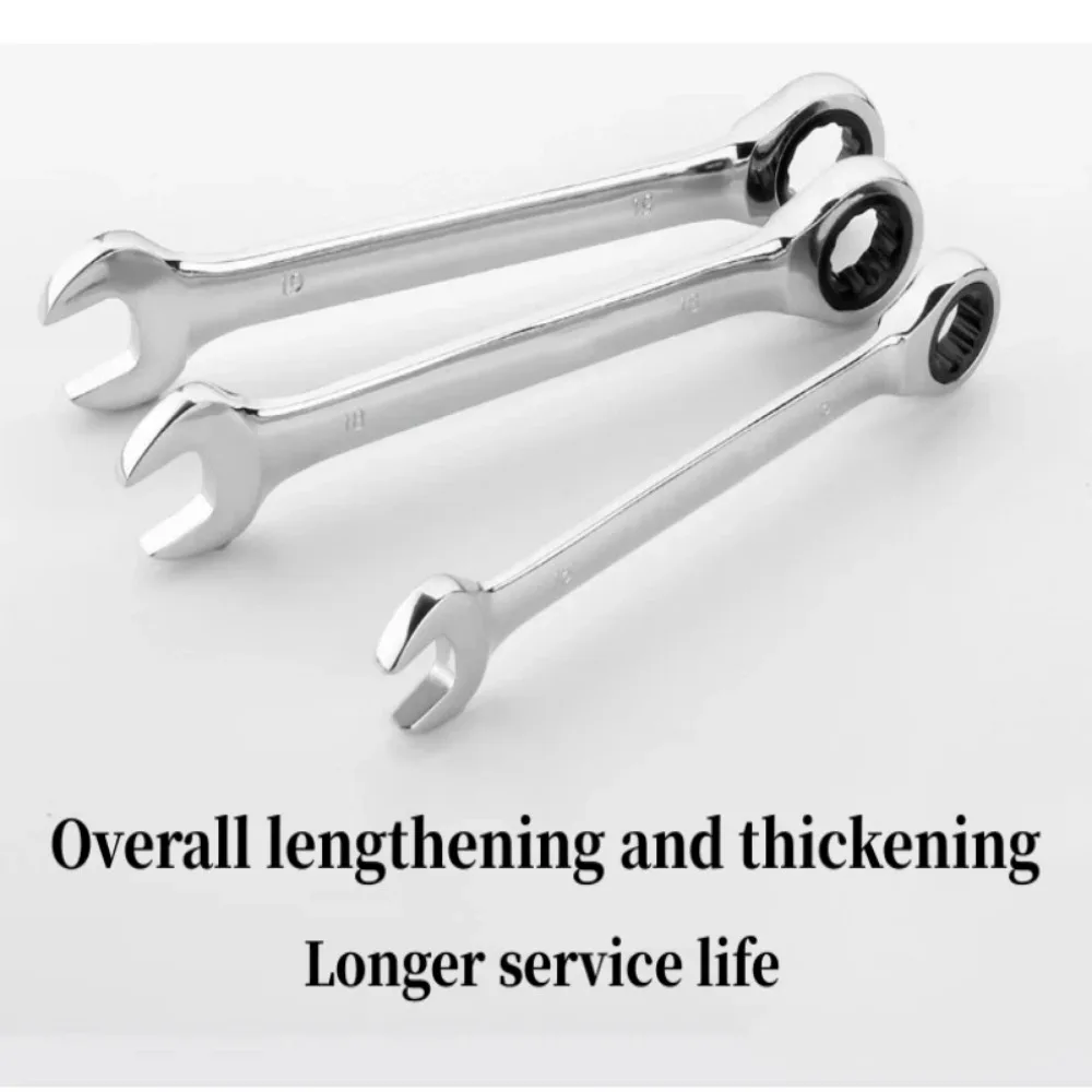 Multifunctional Ratchet Spanner 72 Teeth Double-Headed Plum Blossom Monkey Spanner Hardware Automotive Tools for Mechanic