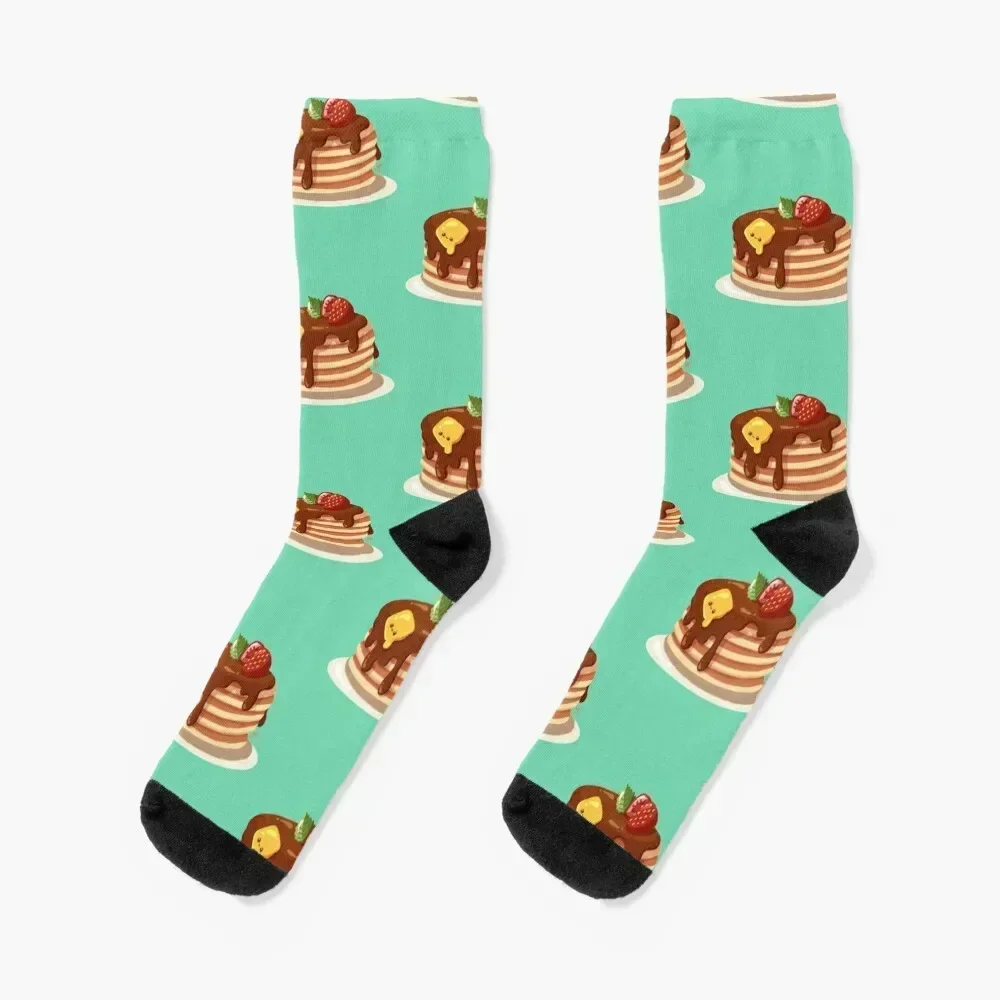 Kawaii Pancakes Socks cool cycling hiking gym Socks Girl Men's
