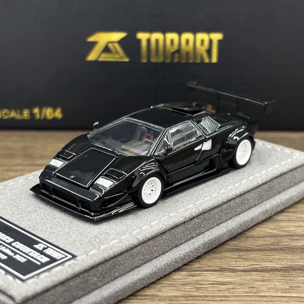 

Topart 1:64 Liberty Walk Countach Black Color Dieacast Model Car