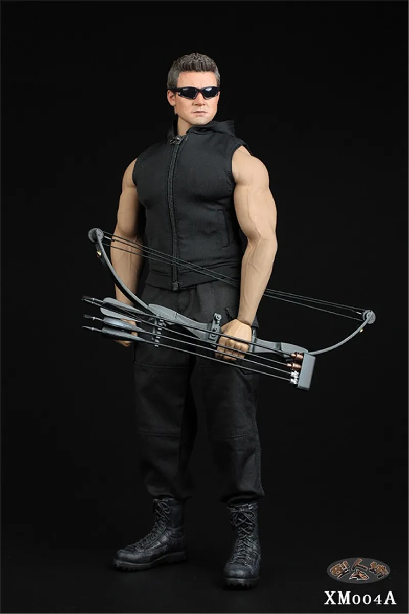 XM004 1/6 Men Soldier Vest Hooded Sweater Shirt Military Combat Tops Pants For 12" Strong Muscle Tbl M34/M35 Action Figure Body