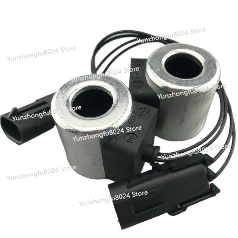 Excavator Fitting Lonking 85 Solenoid Valve Coil Pilot Safety Lock Solenoid Valve Coil Inner Diameter 18mm Height 40mm