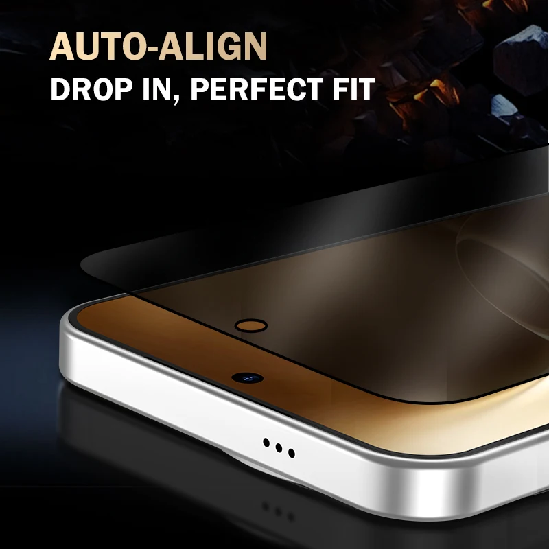 

LeReach CF For Vivo X300 Pro 5G 2pcs Privacy Tempered Glass With Dust-Free Auto-Align VistaGuard Screen Protector