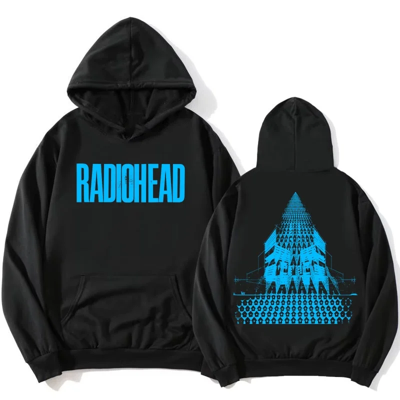 Radiohead موضة روك باند تي شيرت القطن 2025 الخريف الشتاء الرجال المرأة ملابس الشارع غير رسمية الهيب هوب بلوفر قطني نقي