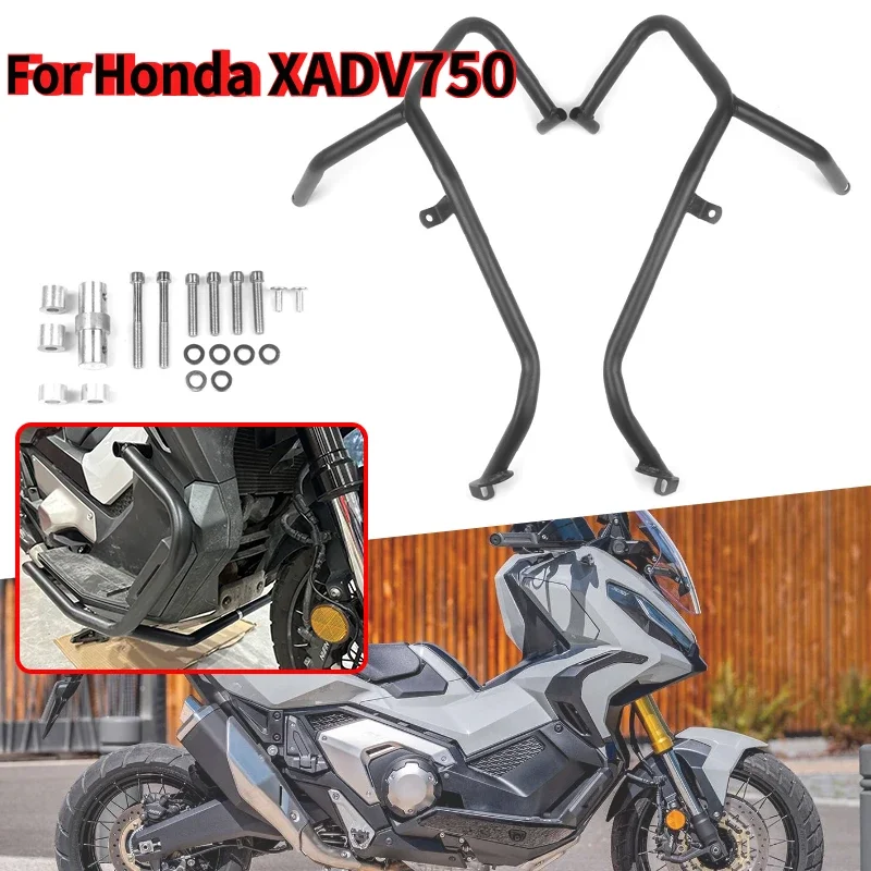 Stainless Steel Motorcycle Frame Protection Bumper Engine Guard Crash Bar Protector Fairing Protection for Honda X-ADV750