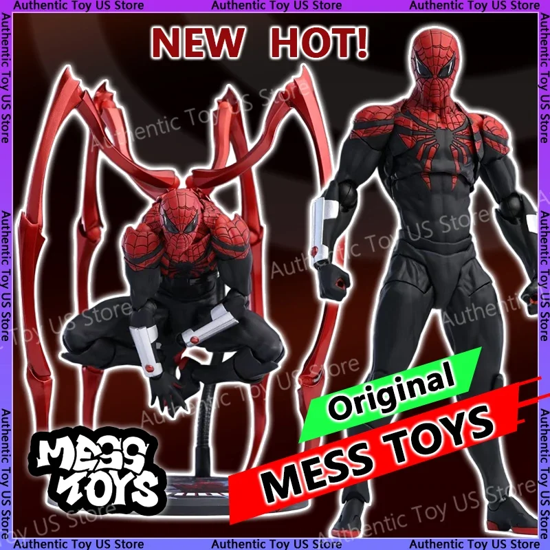 2025 MessToys متفوقة سبايدرمان الشكل فوضى اللعب متفوقة الرجل العنكبوت عمل الشكل CT اللعب تمثال تمثال نموذج الهدايا لعبة طفل