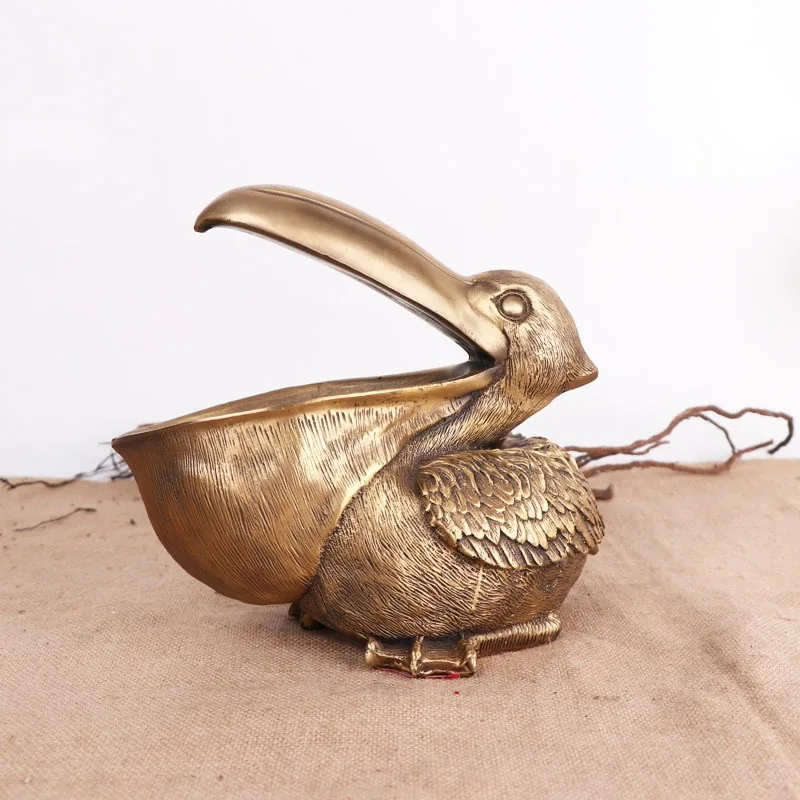 Yang Tongji Manufacturer Wholesales Tang Goose Ornaments, Home Fruit Trays, Creative Copper Decorations, And Key Boxes