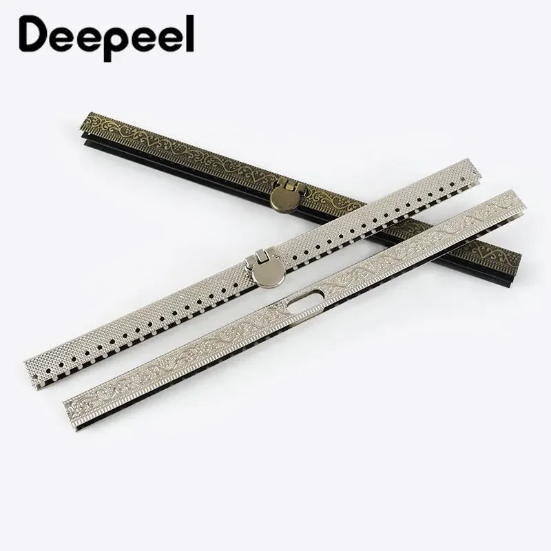 2-5pcs deepeel 19cm Metall geprägte Tasche Schloss Clutch Münz geldbörse Rahmen Taschen Verschluss Nähen Hardware Brieftasche Zubehör Handtasche