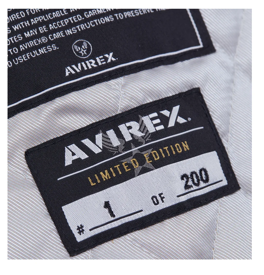 AVIERX-Chaqueta de piel de oveja con logotipo de bloqueo de color, abrigo cálido de invierno, dos modelos de colaboración de marca legendaria,