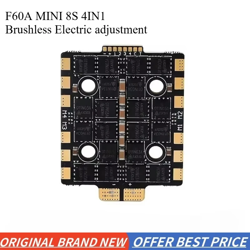 

1pcs F60A mini 8S 4IN1 20X20 Racing ESC for FPV Brushless Electric adjustment drone