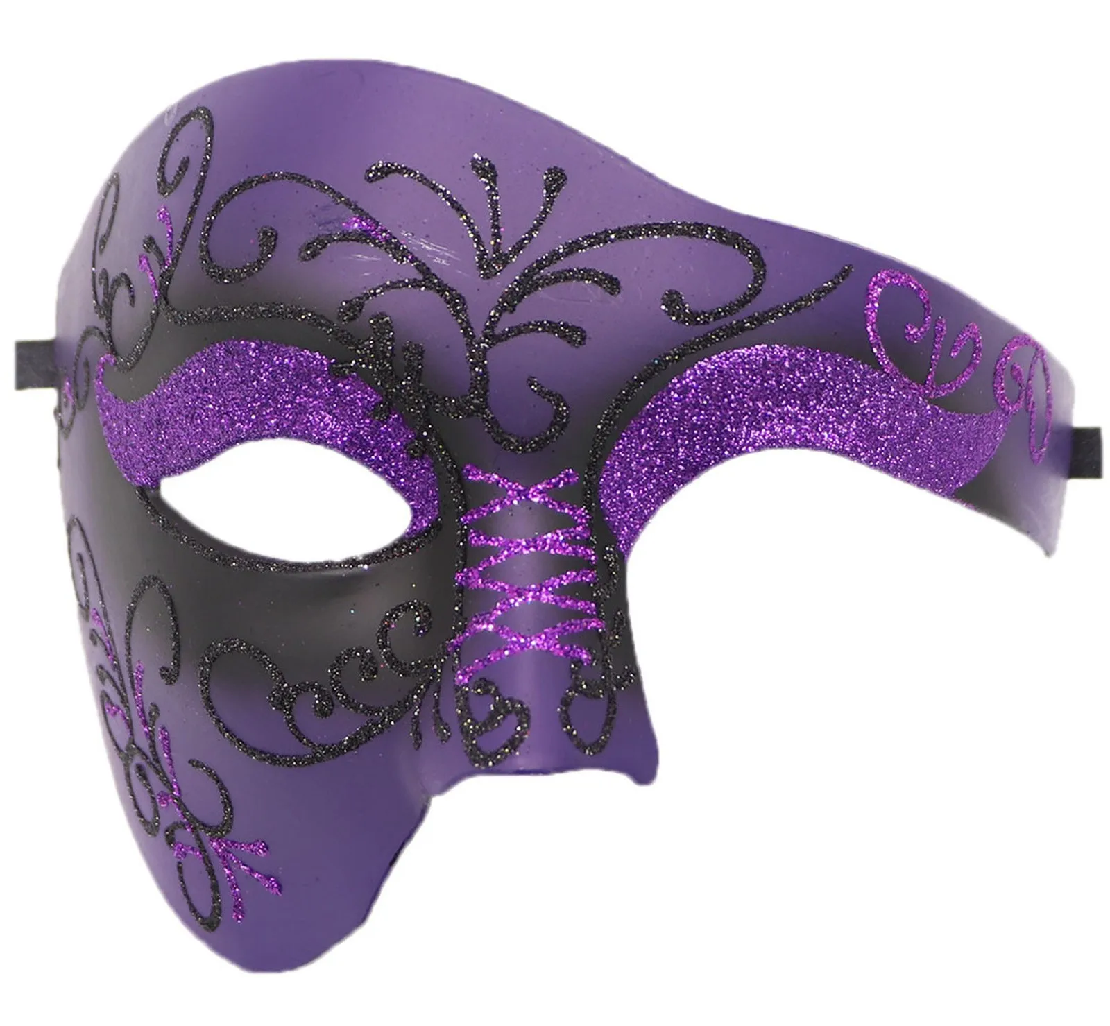 Máscara de mascarada para hombre, máscara de mascarada de Halloween, Vintage Italia, fantasma masculino de la ópera, vestido de fiesta de vacaciones de media cara