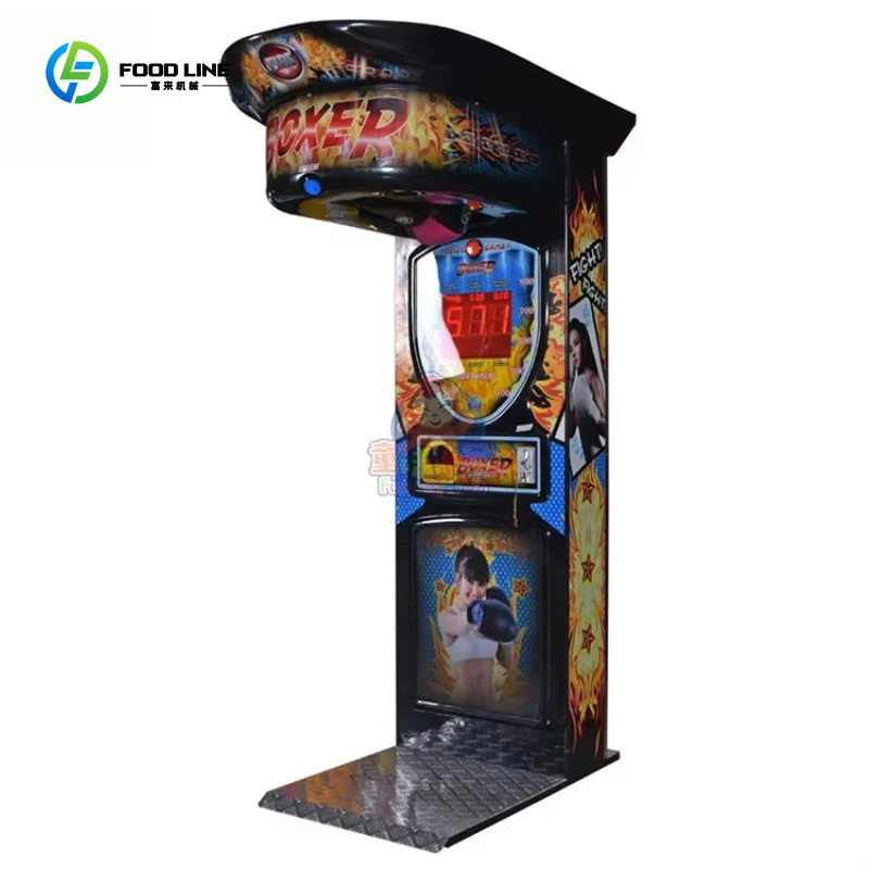Commercial Arcade Boxing Punching Machine Coin Operated Heavy Duty Boxing Game Equipment with Custom Design for Mall Customized