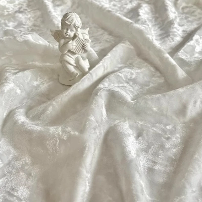 

Жемчужно-белое золото с бриллиантами, бархатная ткань, эластичное плиссированное платье ручной работы, материал юбки, свадебное вечернее платье, принадлежности