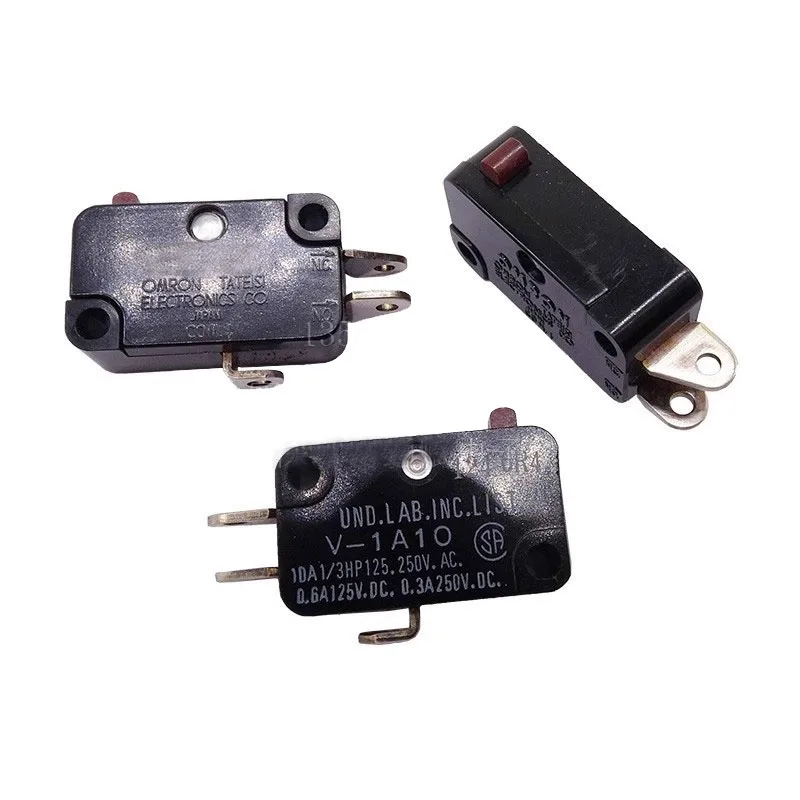 Micro switch V-1A10 basic switch button reset 3 pin normally open normally closed 10A125V/250V