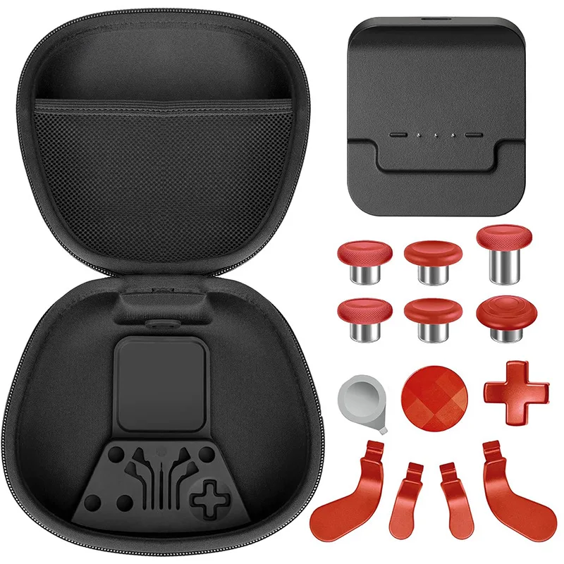 

For Xbox Elite Series 2 Elite 2 Controller Carrying Case Bag Charging Dock 4 Paddles 2 DPads 6 Thumbsticks Stick Complete Kit