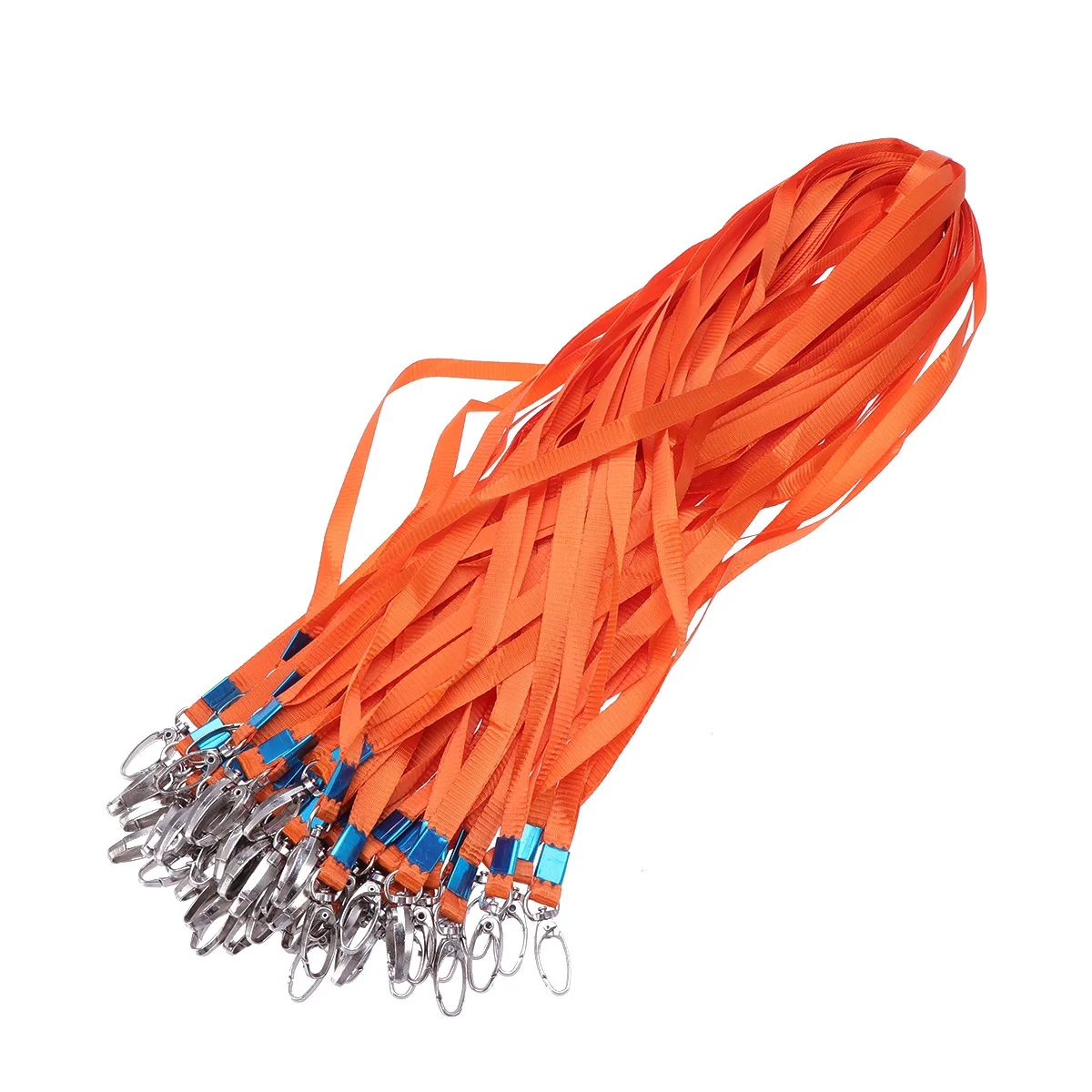 

50Pcs Comfortable Fabric Neck Strap Lanyards for Id Badge Holders Office Work Events Schools Trips Easy