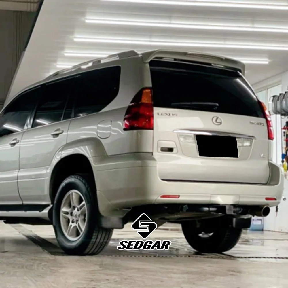 For 2004 2005 2006 2007 2008 2009 Lexus GX470 Trunk Roof Spoiler with LED Lights High Quality ABS Plastic Unpainted Rear Spoiler