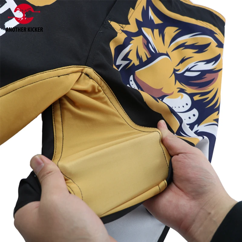 Tiger Muay Thai Mixed Martial Arts Training Boxing Shorts Beach Fitness Jiu-jitsu Running Sanda Kickboxing Pants Men MMA Trunks