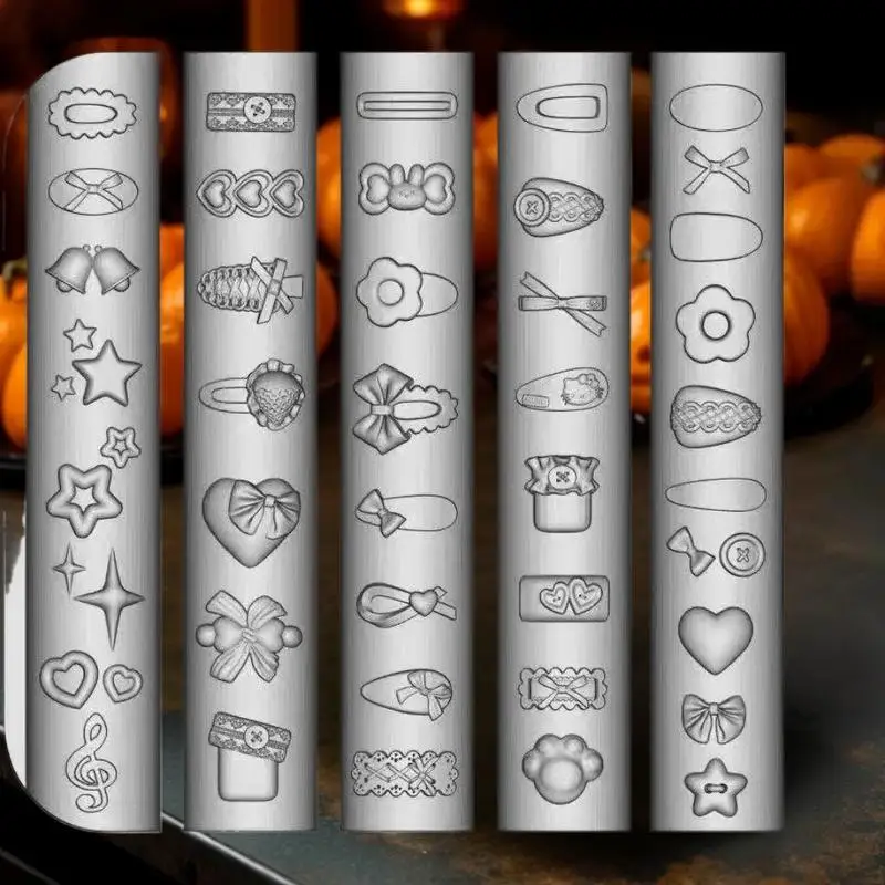 Moldes de silicona transparentes para uñas, decoración artística de uñas DIY, herramientas de diseño de manicura, molde acrílico 3D para tallar uñas, dijes