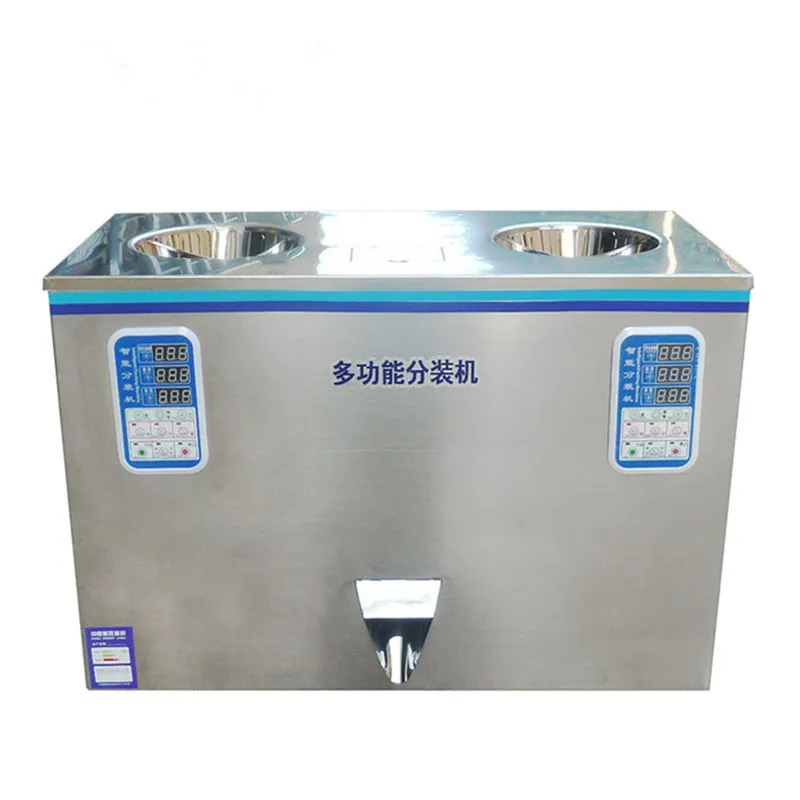 

100g Scale Double Head Dry Leaf Teas Herbs Spices CParticles Powder Ounting Dosing Weighing Bottle Bag Filling Packing Machine