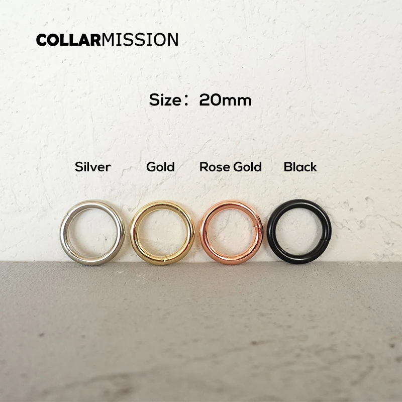 1PC Metal Buckle for Bag Cat Dog Leash 20mm Webbing O-Ring Backpack Keychain DIY Accessory Durable Hardness - 4 Colors