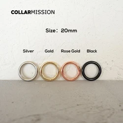 1PC Metal Buckle for Bag Cat Dog Leash 20mm Webbing O-Ring Backpack Keychain DIY Accessory Durable Hardness - 4 Colors