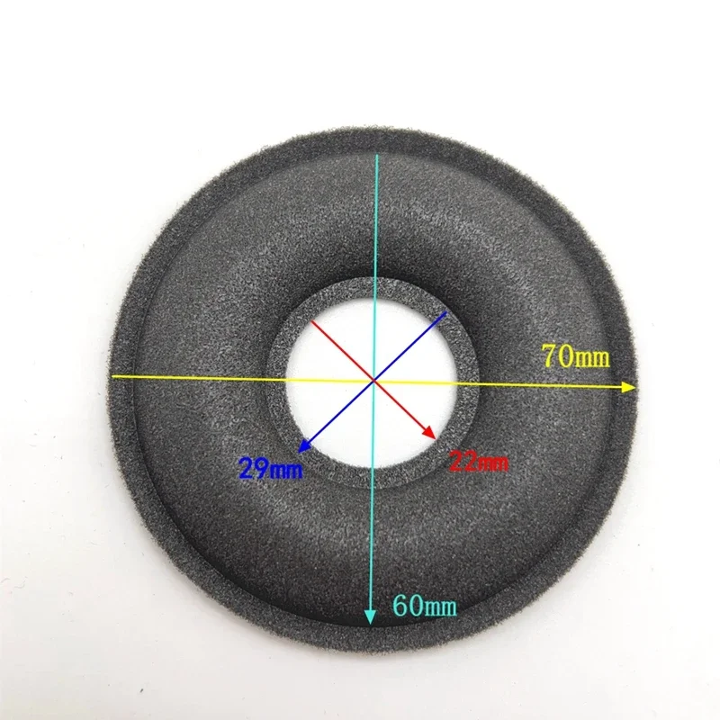 2PCS 2.75 Inch 70mm 22mm KEF Center Speaker Foam Edge Repair Kit High-Performance Foam Surround for 2.75 Inch Drivers