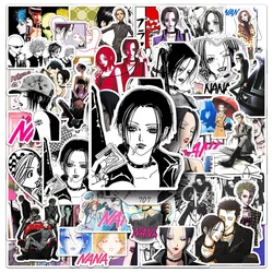 10/30/50Pcs Anime Nana adesivi giapponesi Cartoon Girls Phone Scrapbooking moto Laptop Sticker decalcomanie impermeabili giocattoli