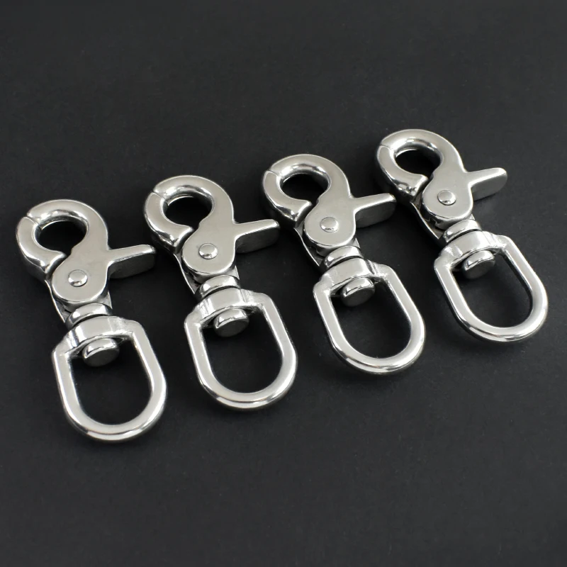 

1/2/3Pcs 65mm 304 Stainless Steel Buckle Rotating Lobster Buckles Spring Clasp Camping Hook Dog Leash Carabiner DIY Accessories