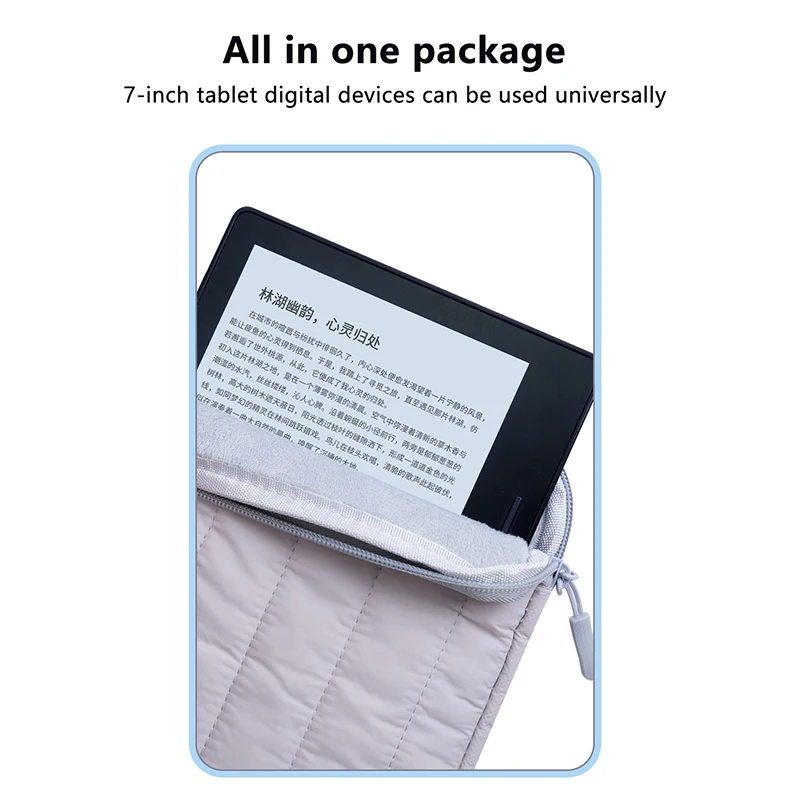 

Портативный чехол для электронного чтения для Kindle Oasis 7,9 дюйма, противоударная сумка для хранения, чехол 7 дюймов, универсальный чехол для Kindle IPad на молнии