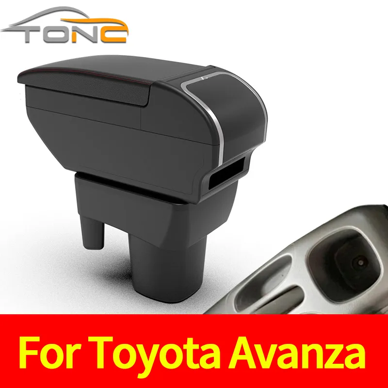 

For Toyota Avanza Armrest box For TOYOTA AVANZA 2009-2015 Armrest box Center Storage Box Internal Retrofit Car Accessories