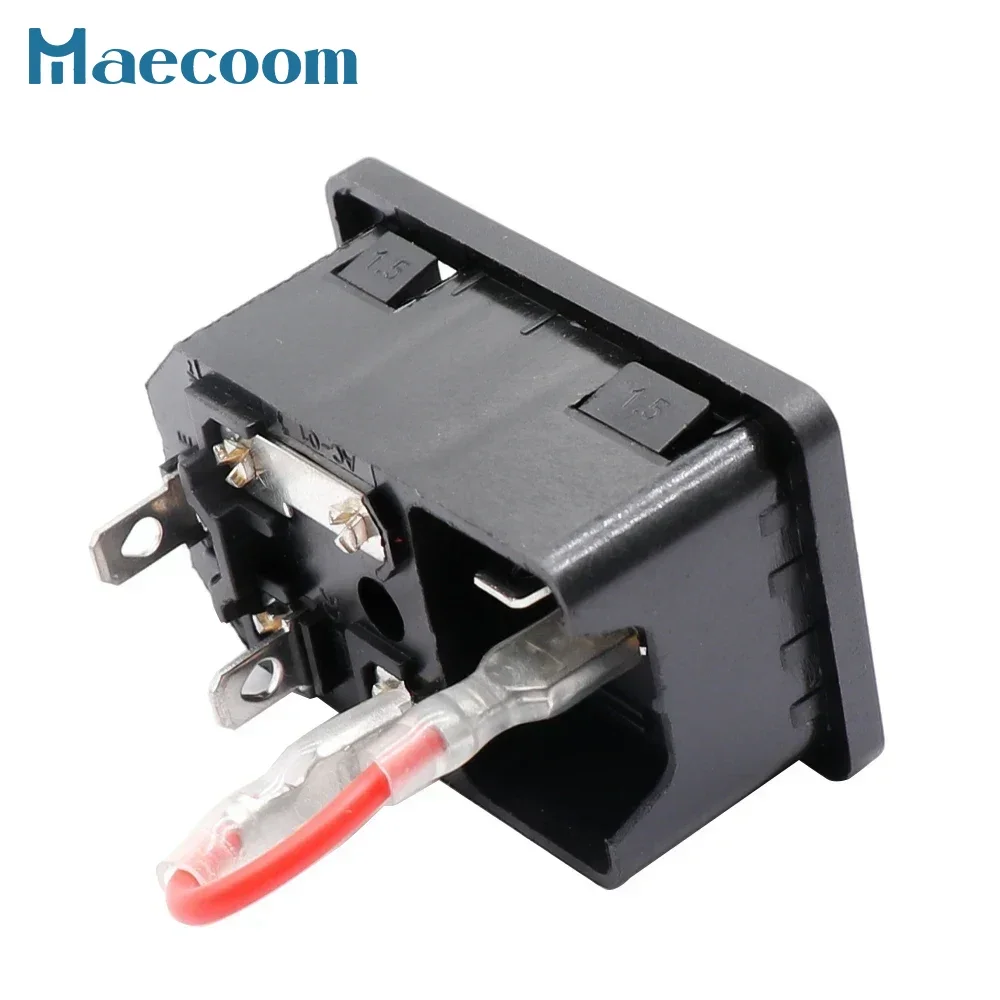 Upgrade 3D Printer Accessories 220V/110V 15A Power Supply Switch Male Socket with Fuse for 3D Printer DIY 3D Printer Parts