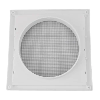 Rejilla de ventilación de 4 pulgadas, cubierta de plástico para pared, conducto de calefacción, ventilación de refrigeración con 3 solapas
