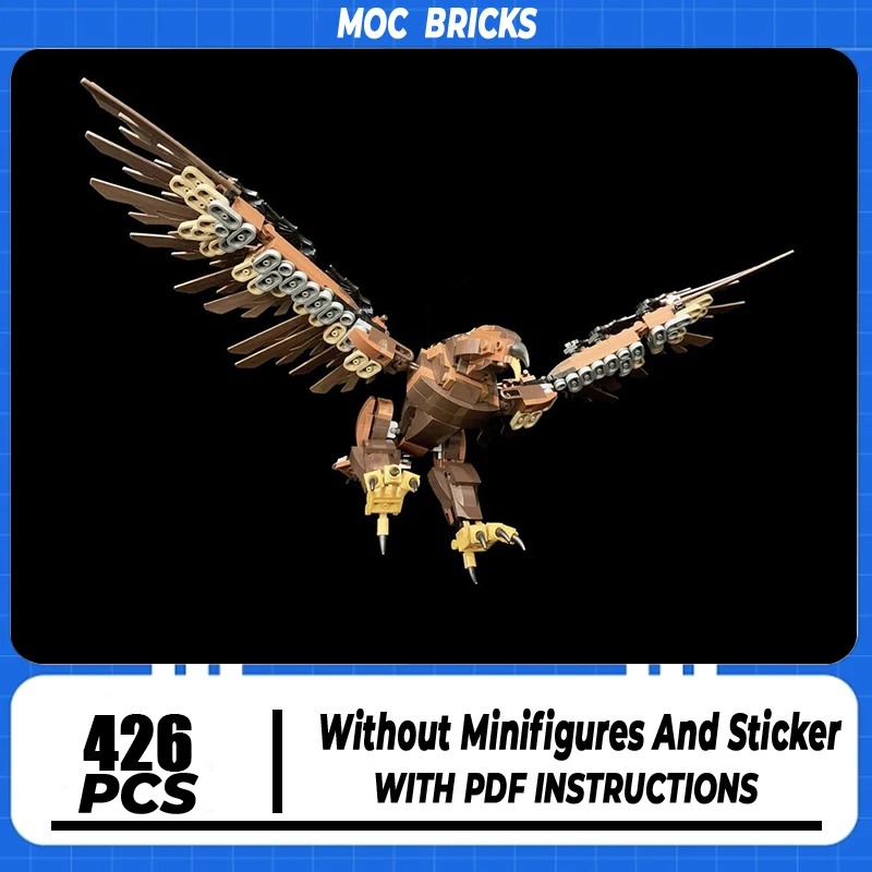 Ring Movie Model Moc Building Blocks Dragon Middle Eagle Model Technology Brick DIY Assembly Construction Toy Holiday Gifts