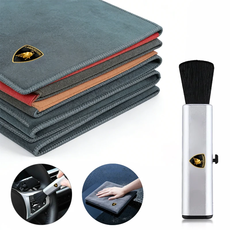 

Sticker Microfiber Car Interior Wash Clean Rag With Car Wash Towel For Renault RS Clio Scenic Logan Megane KoleosAutoAccessories