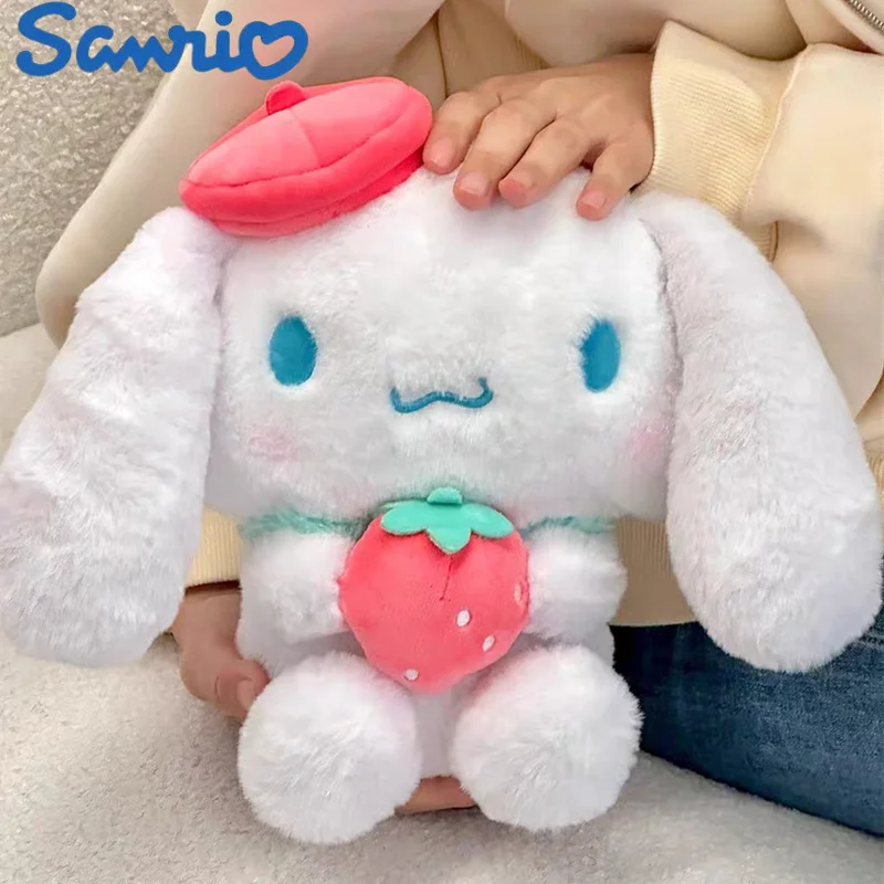 

Sanrioed Strawberry Series Cinnamoroll Kuromi My Melody Stuffed Animals Plushie Doll Cartoon Cute Plush Pillow Toys Kids Gift