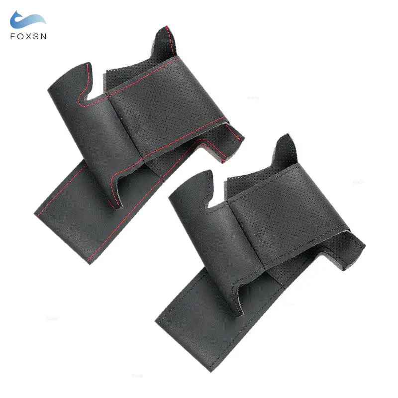 Car Steering Wheel Leather Cover Braid Fabric Trim For Infiniti G37 G35 G25 EX35 EX25 EX37 Q60 QX50 Q40 IPL G Coupe Accessories