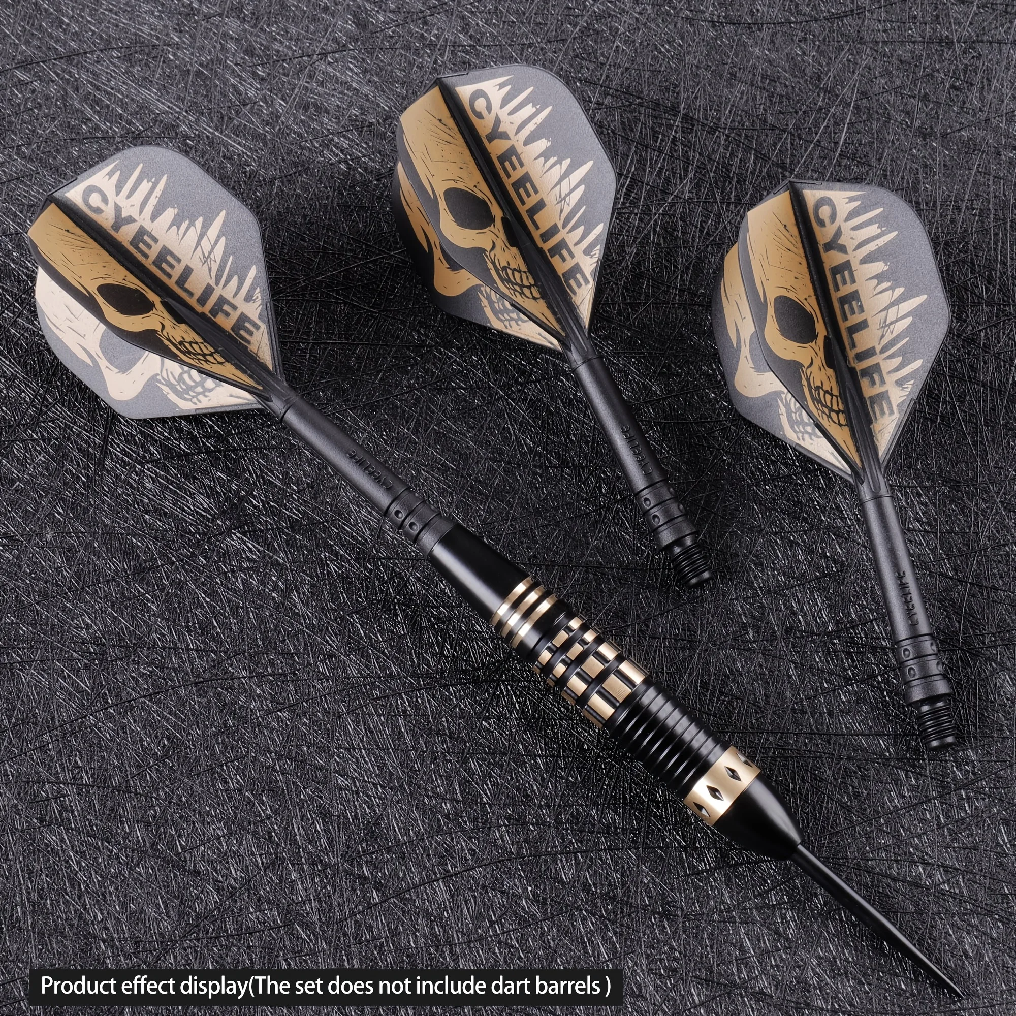 

3 шт. интегрированная система для дротиков Cyeelife, прочные цельные стержни с крутым дизайном в виде черепа, резьбовой стержень 2BA для мягкого наконечника