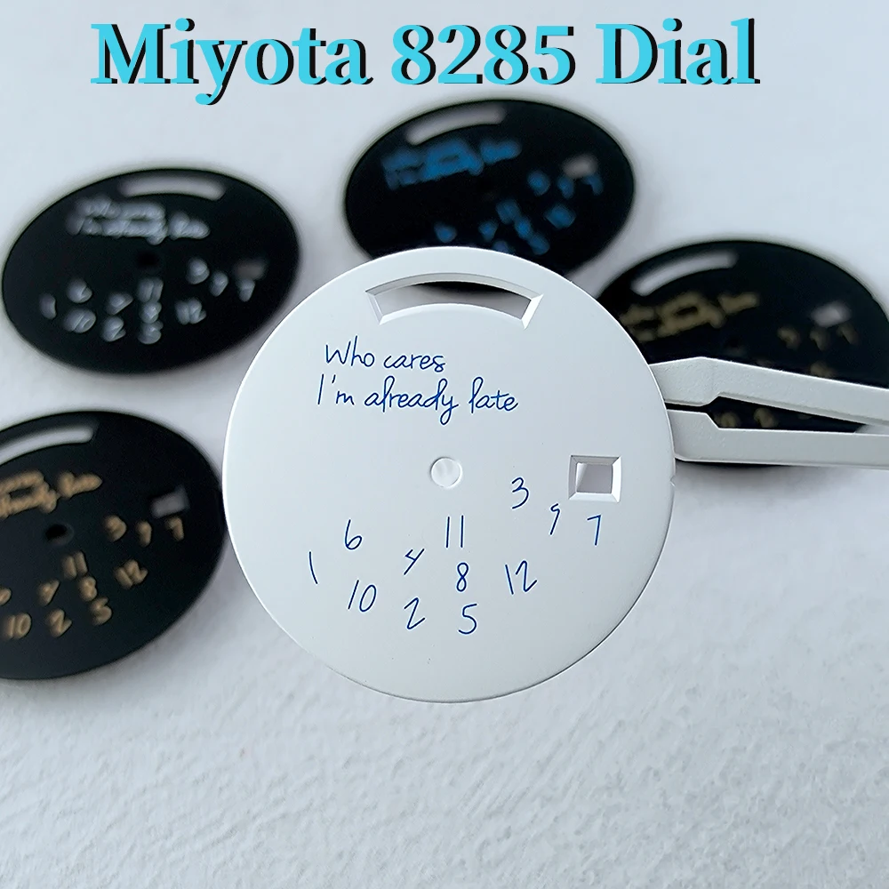 Quadrante Miyota8285 da 31 mm Logo personalizzato Quadrante nero No quadrante luminoso adatto per accessori per orologi con movimento Miyota 8285