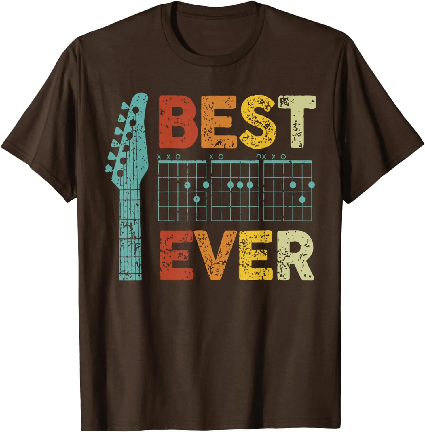Best Guitar Dad Ever Chords Best Daddy Guitar Fathers Day T-Shirt