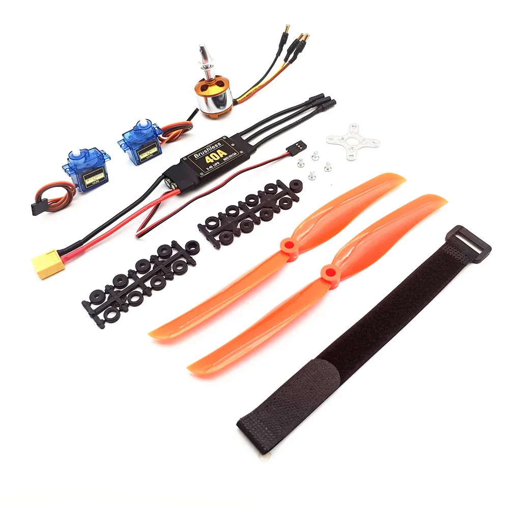 Brushless Motor A2212 2212 2200KV / 1400KV 40A ESC 6035 / 8060 Propeller SG90 9G Micro Servo for RC Fixed Wing Plane Helicopter