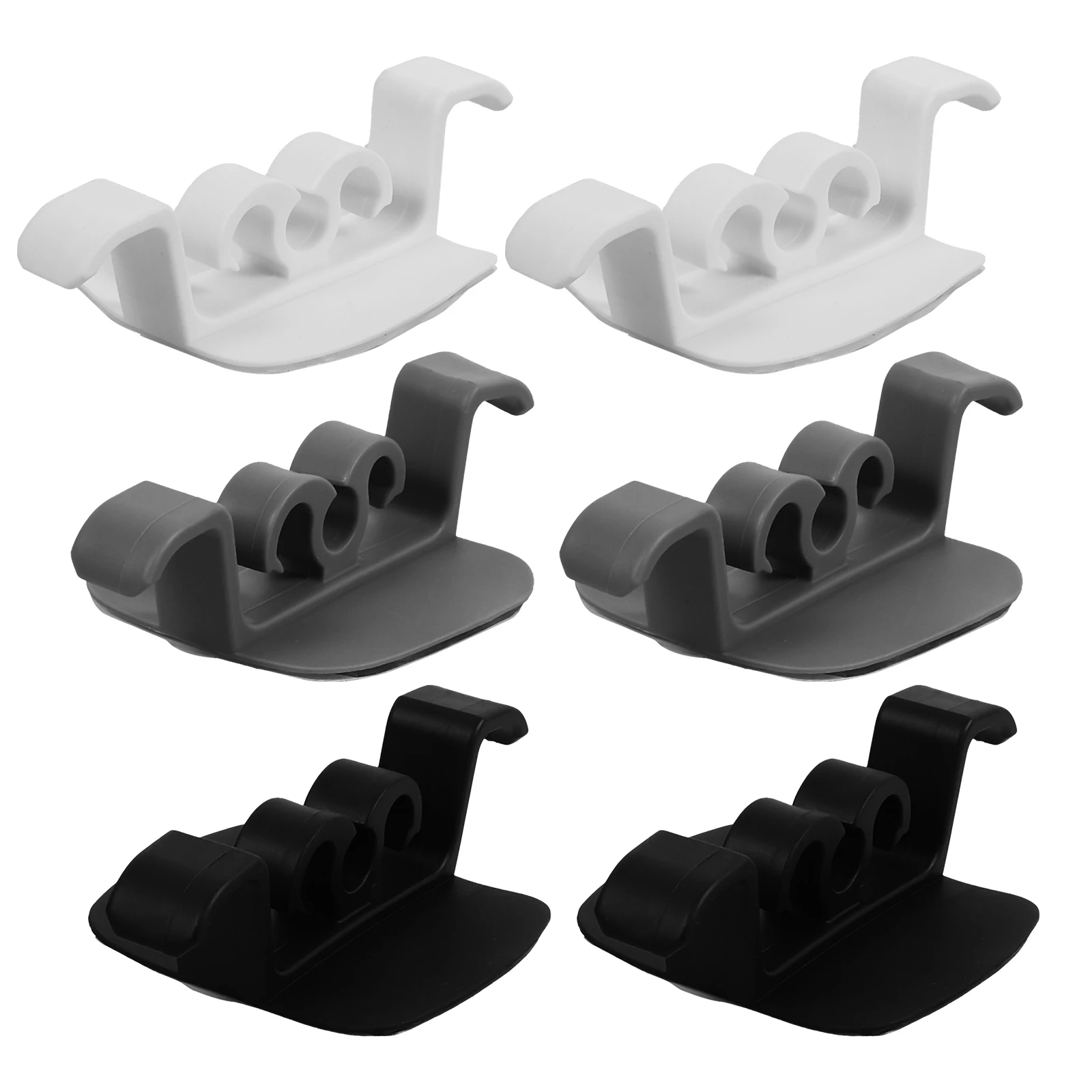 

6pcs Pen Holder Clips Whiteboard Marker Clamps Self-Adhesive Wall Mount Small Pen Buckles Office Marker Holders Clamp For Pens