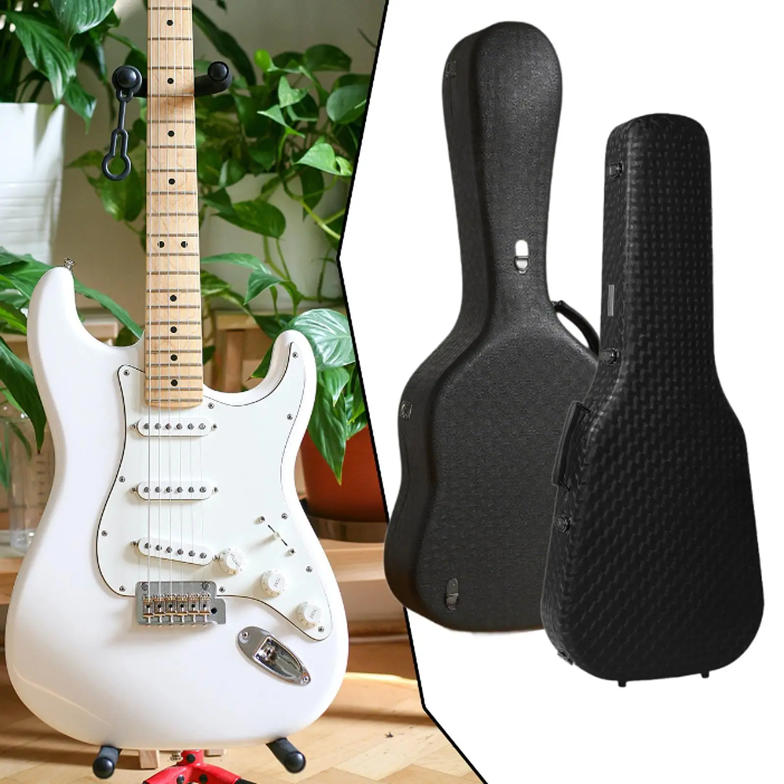 

Guitar Case with Double Shoulder Straps Professional Water Resistant Gig Bag