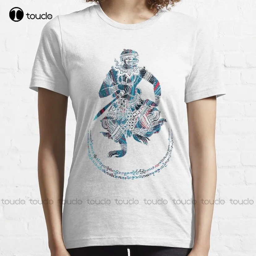 Thailand Hanuman - Figure Of Spiritual Good Fortune Classic T-Shirt Custom Aldult Teen Unisex Digital Printing Tee Shirts Xs-5Xl