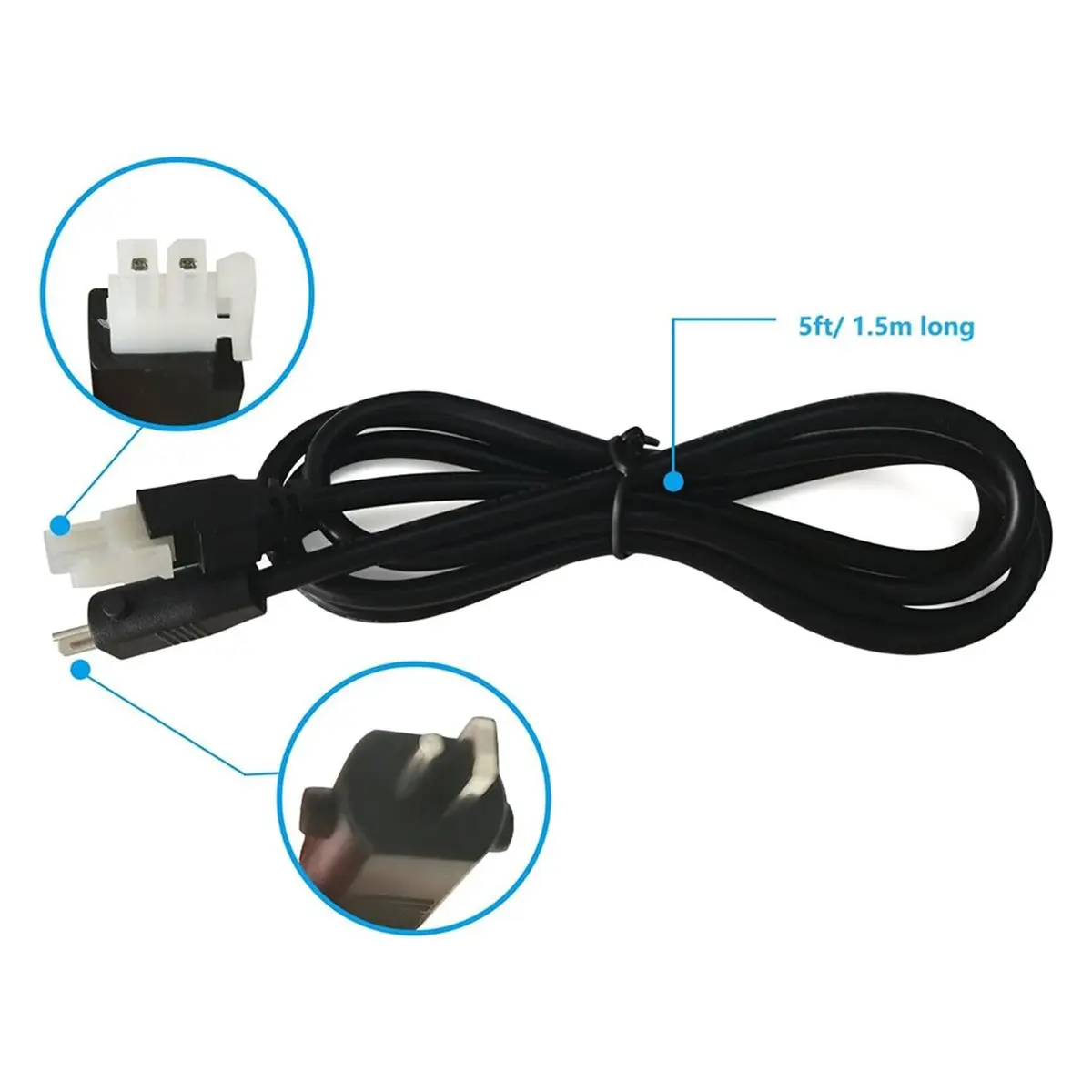 A10I New Adjustable Bed Base Input Power Cord Cable Prong Replacement Switching Power Supply Transformer Cable
