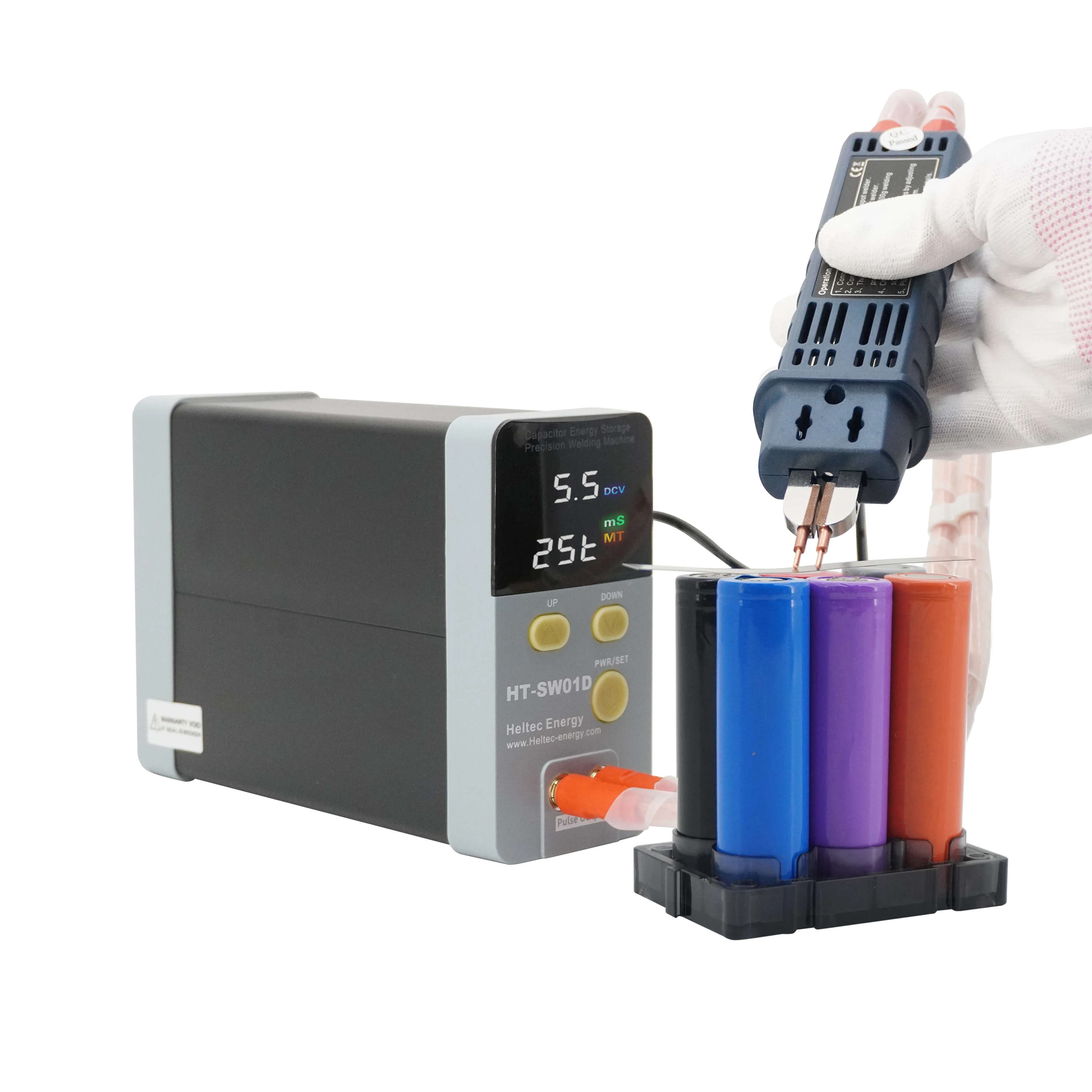 Heltec HT-SW01D 2500A Battery Spot Welder/14.5kw Spot Welding Machine Pure Nickel Welding 0.1-0.3mm for 18650/21700 Battery